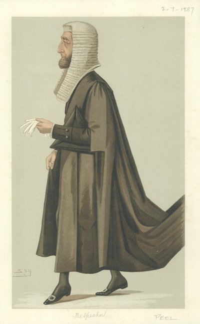 De zeer eerbiedwaardige Arthur Wellesley Peel door Leslie Matthew Ward