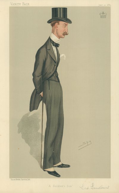 De zeer eerwaarde Lord Sandhurst, een zoon van een soldaat, 22 juni 1889, Vanity Fair cartoon door Leslie Matthew Ward