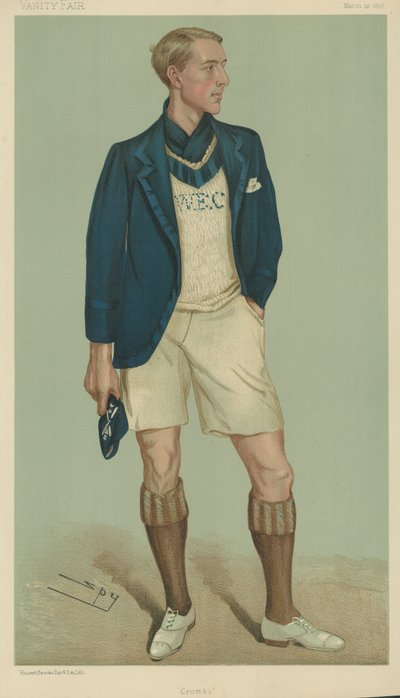 W E Crum, President van de Oxford University Boat Club door Leslie Matthew Ward