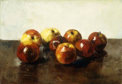 Stilleven van appels door Lesser Ury