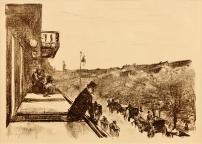 Koffieterras Onder de Linden door Lesser Ury
