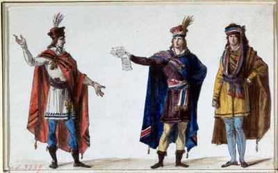 Franse Revolutie: kostuums van Republikeinse magistraten. Prenten van de gebroeders Lesueur door Lesueur Brothers