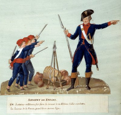 De kindereed van de Franse Revolutie van 1789 door Lesueur Brothers