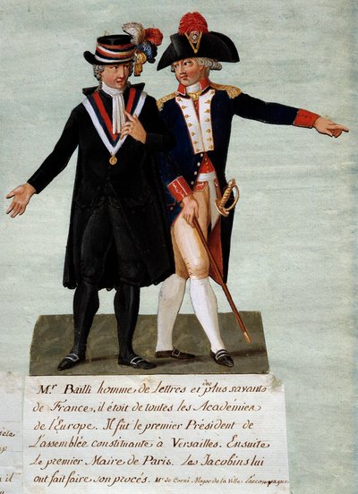 Franse Revolutie: weergave van Jean Sylvain Bailly door Lesueur Brothers