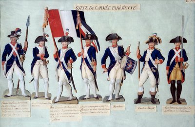 Het Parijse leger onder de Franse revolutie door Lesueur Brothers