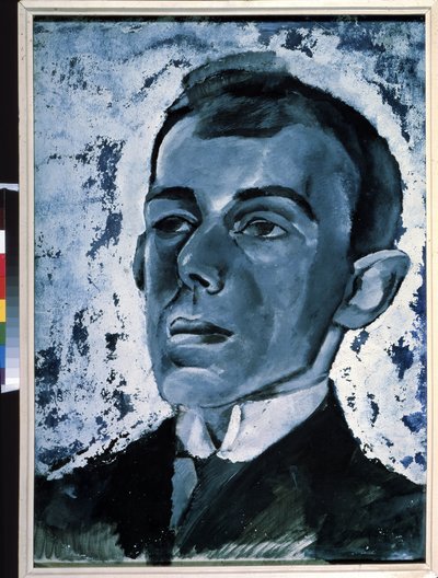 Portret van de dichter Ossip Mandelstam (1891-1938) door Lev Aleksandrovitc Bruni