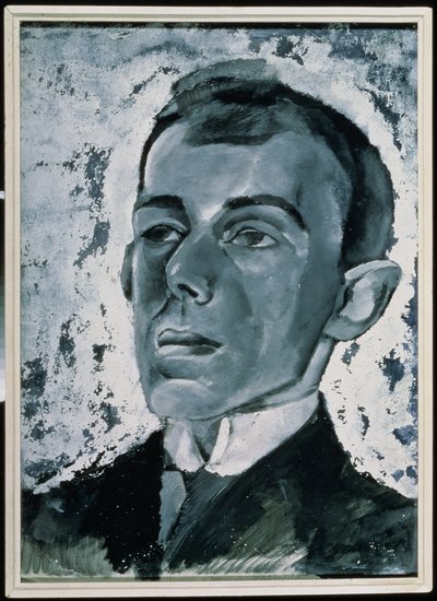 Portret van de dichter Ossip Mandelstam (1891-1938) door Lev Aleksandrovitc Bruni