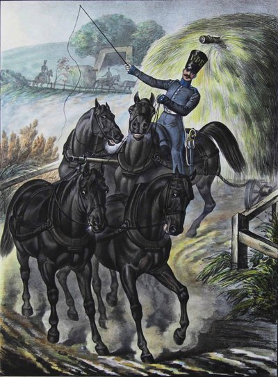 Soldaat van de Bevoorradingstrein Brigade, 1829 door Lev Alexandrovich Belousov