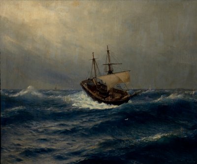 Storm op Zee, 1887 door Lev Felixovich Lagorio