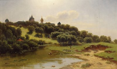 Het Savvino-Storozhevsky Klooster bij Zvenigorod, 1860 door Lev Lyvovich Kamenev