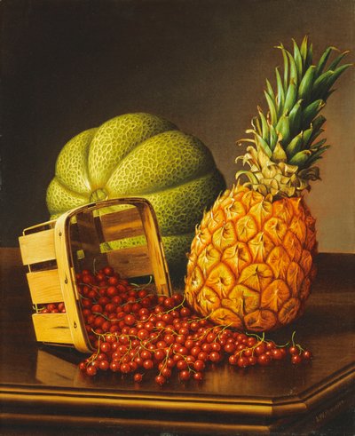 Stilleven met Fruit op Tafel door Levi Wells Prentice