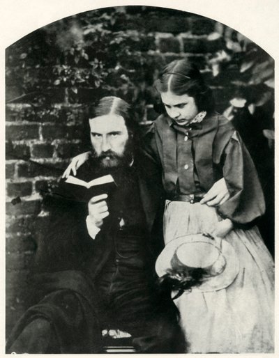 George Macdonald en zijn dochter Lilia Scott MacDonald, ca. 1863, 1948 door Lewis Carroll