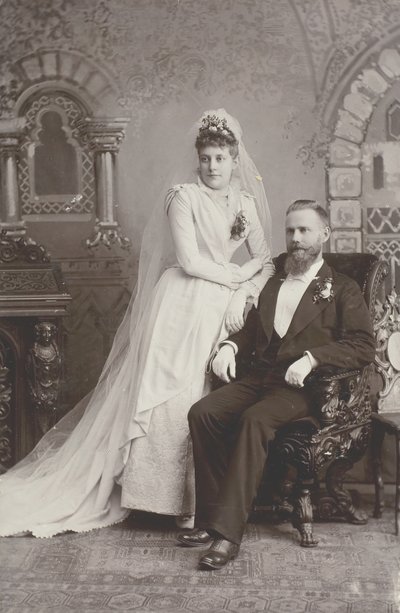 Huwelijksportret, late 19e eeuw door Lewis M. Melander