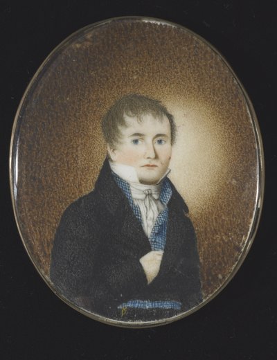 Zelfportret, c.1810-20 door Lewis Peckham