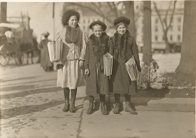 Connecticut Nieuwsmeisjes (Hartford) door Lewis W. Hine