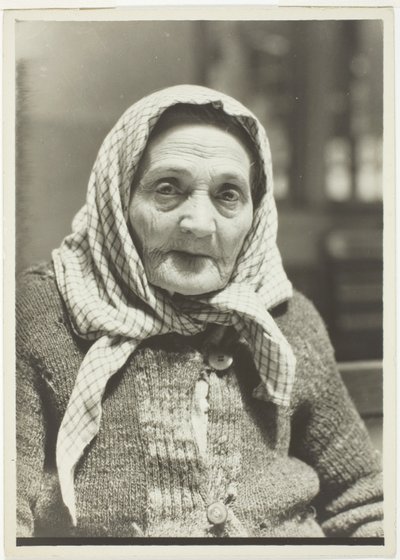 Joodse grootmoeder, Ellis Island door Lewis Wickes Hine
