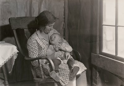 Oklahoma Madonna, (Dienst droogte Rode Kruis) door Lewis Wickes Hine