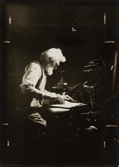 Drukker en vakman door Lewis Wickes Hine