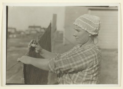 Slavische mijnwerkersvrouw, New Dubois, Pennsylvania door Lewis Wickes Hine
