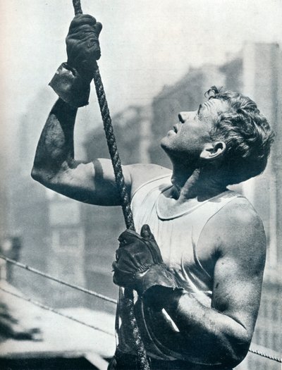 Het Empire State Building: Wolkenkrabberwerkers, ca. 1931 door Lewis Wickes Hine