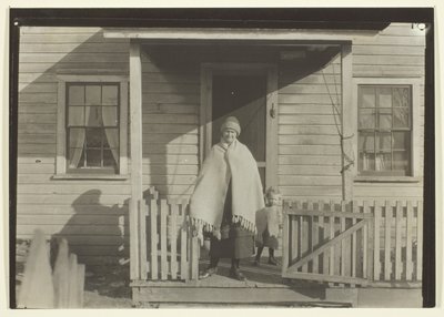 Vrouw, kind en huis van een kolenmijnwerker uit Pennsylvania door Lewis Wickes Hine