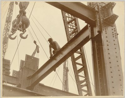Arbeiders op het Empire State Building, ca. 1930 door Lewis Wickes Hine