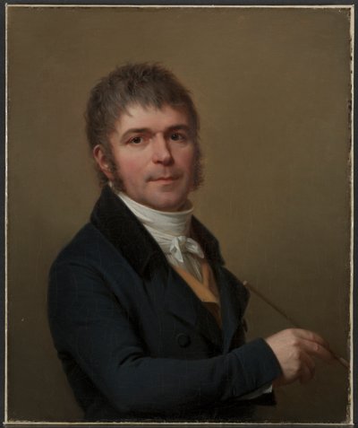 Zelfportret, c. 1790 door Lié Louis Périn Salbreux