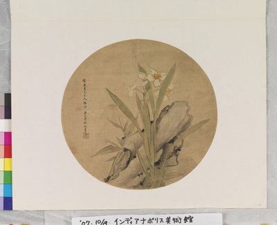 Narcissus En Rots, datum onbekend door Liang Yuwei