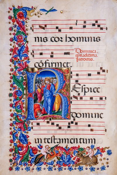Piccolomini Bibliotheek: koorboek, cod. 24.9, ff. 67v met de 