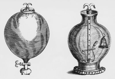 Luchtpomp, experiment door Robert Boyle (1627-1691), gravure door Unbekannt Unbekannt
