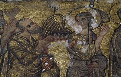 Engel, detail van de mozaïeken in de Basiliek van de Geboorte (Unesco Werelderfgoedlijst, 2012), Bethlehem, Palestina door Unbekannt Unbekannt
