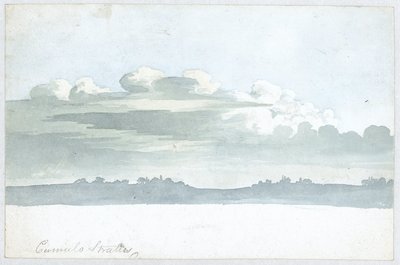 Wolkstudie door Luke Howard, ca 1808-1811 door Unbekannt Unbekannt