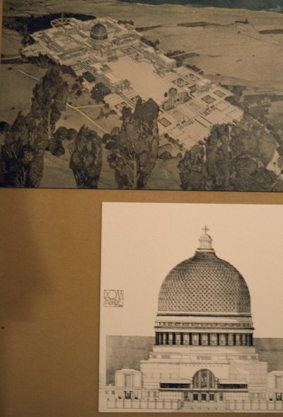 Ontwerptekening voor pauselijk paleis in Heilig Land door Unbekannt Unbekannt