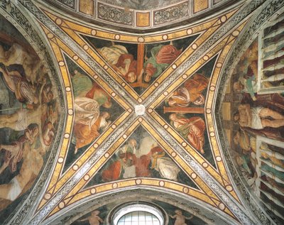 Kapel van Santa Corona gewelf in de kerk van Santa Maria delle Grazie door Unbekannt Unbekannt