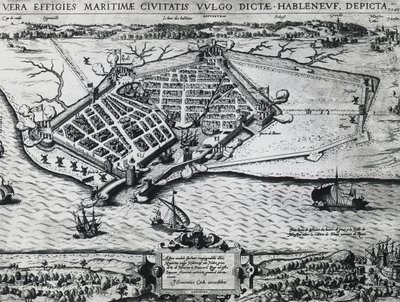 Kaart van Le Havre door Unbekannt Unbekannt