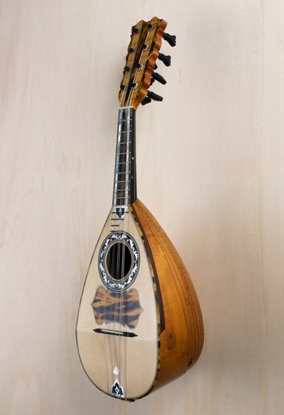 Napolitaanse mandoline, muziekinstrument gebouwd in de werkplaats van de luthier Pasquale Scala in Praiano, Campania. Italië, 20e eeuw door Unbekannt Unbekannt