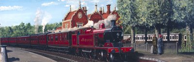 North Staffordshire Railway trein die Stone Junction binnenkomt door Unbekannt Unbekannt