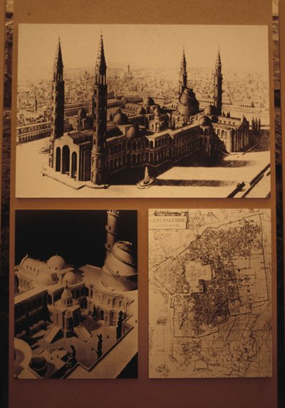 Plannen en tekeningen van Oude Stad van Jeruzalem, Jeruzalem Toren van David Museum door Unbekannt Unbekannt