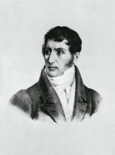 Portret van Alessandro Manzoni (1785-1873), Italiaanse schrijver, dichter en toneelschrijver, gravure door Unbekannt Unbekannt