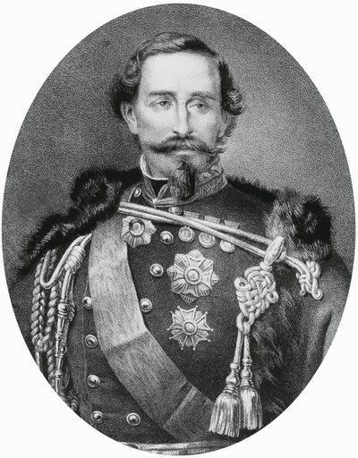 Portret van Alfonso Ferrero della Marmora (1804-1878), Italiaanse generaal en politicus, gravure door Unbekannt Unbekannt