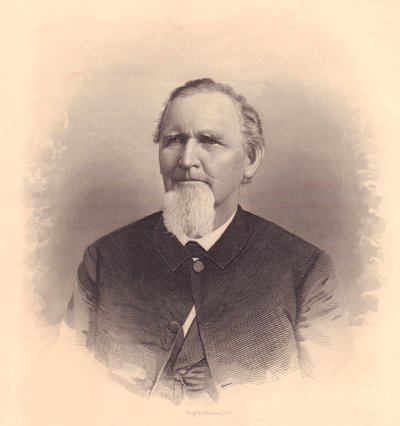 Portret van Amerikaanse Methodistische geestelijke John L Smith, gravure door FE Jones, circa 1870 door Unbekannt Unbekannt