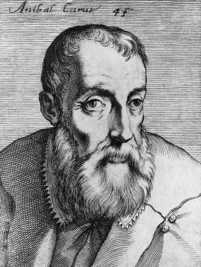 Portret van Annibale Caro (1507-1566), Italiaanse dichter, toneelschrijver en vertaler, gravure door Unbekannt Unbekannt