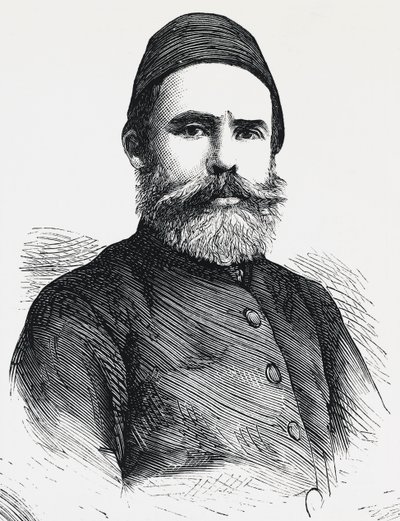 Portret van Djevet Pasha, minister van binnenlandse zaken van het Ottomaanse Rijk door Unbekannt Unbekannt