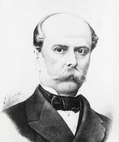 Portret van Filippo Pacini, Italiaanse anatoom en patholoog door Unbekannt Unbekannt