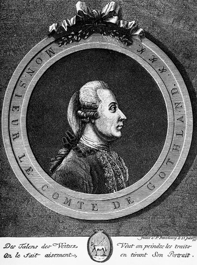 Portret van Gustaaf III (1746-1792), Koning van Zweden vanaf 1771, gravure door Unbekannt Unbekannt