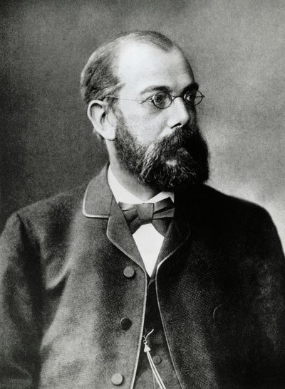 Portret van Heinrich Hermann Robert Koch, Duitse arts en bacterioloog, Nobelprijs voor Geneeskunde in 1905 (foto) door Unbekannt Unbekannt