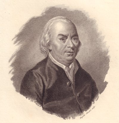 Portret van Italiaanse dichter Gian Carlo Passeroni (1713-1803), kopergravure door Eugenio Silvestri door Unbekannt Unbekannt