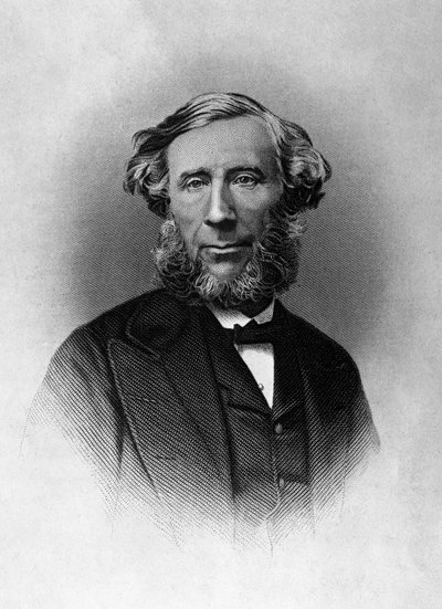 Portret van John Tyndall, Ierse natuurkundige, gravure door Unbekannt Unbekannt