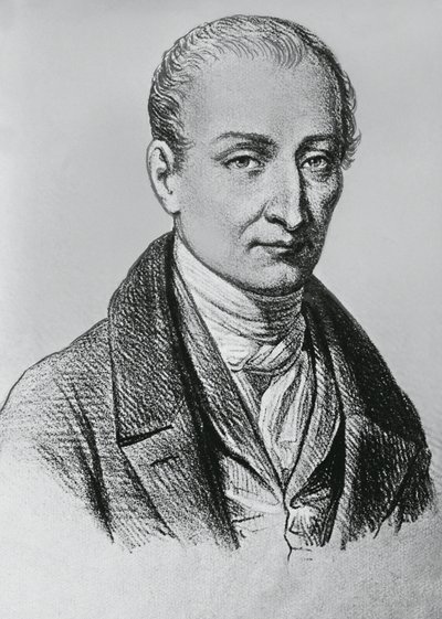 Portret van Joseph Nicéphore Niépce (1765-1833), Franse uitvinder van heliografie door Unbekannt Unbekannt