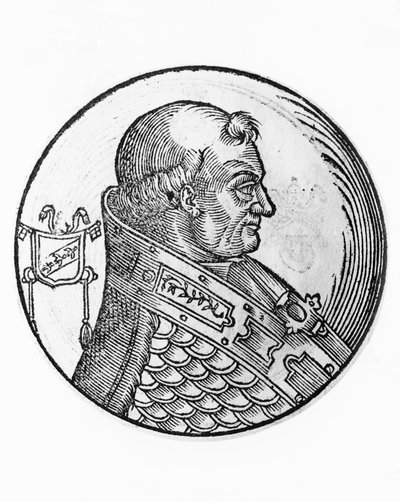Portret van Stefanus IX, of X (Frederic de Lorraine, circa 1020-1058) door Unbekannt Unbekannt